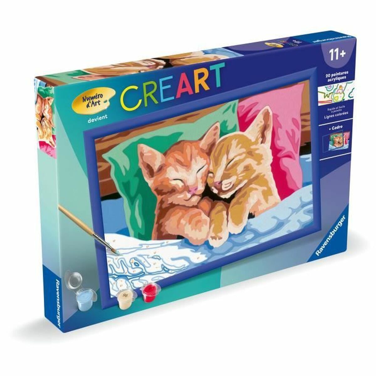 Set de peinture par numéros Ravensburger CReart Cats