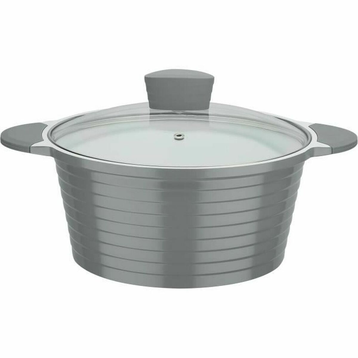 Casserole GSW Blanc Gris Céramique Aluminium fondu 2 Pièces