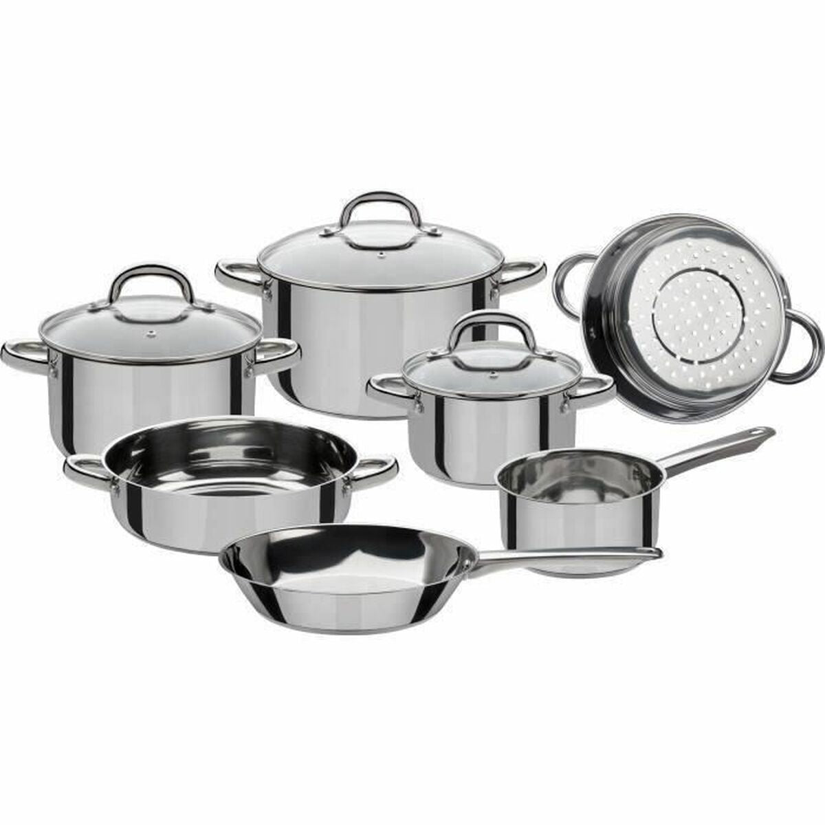 Batterie de Cuisine GSW Acier 10 Pièces