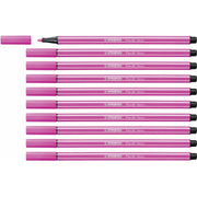 Feutres Stabilo Pen 68 Fluorescent Rose (10 Pièces)