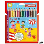 Crayons de couleur Stabilo TRIO THICK Multicouleur 18 Pièces (6 Unités)