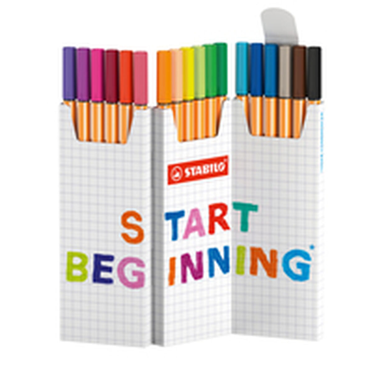 Feutres Stabilo Multicouleur 18 Pièces