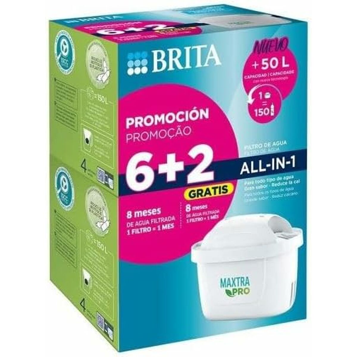 Filtre pour Carafe Filtrante Brita MAXTRA PRO 6+2