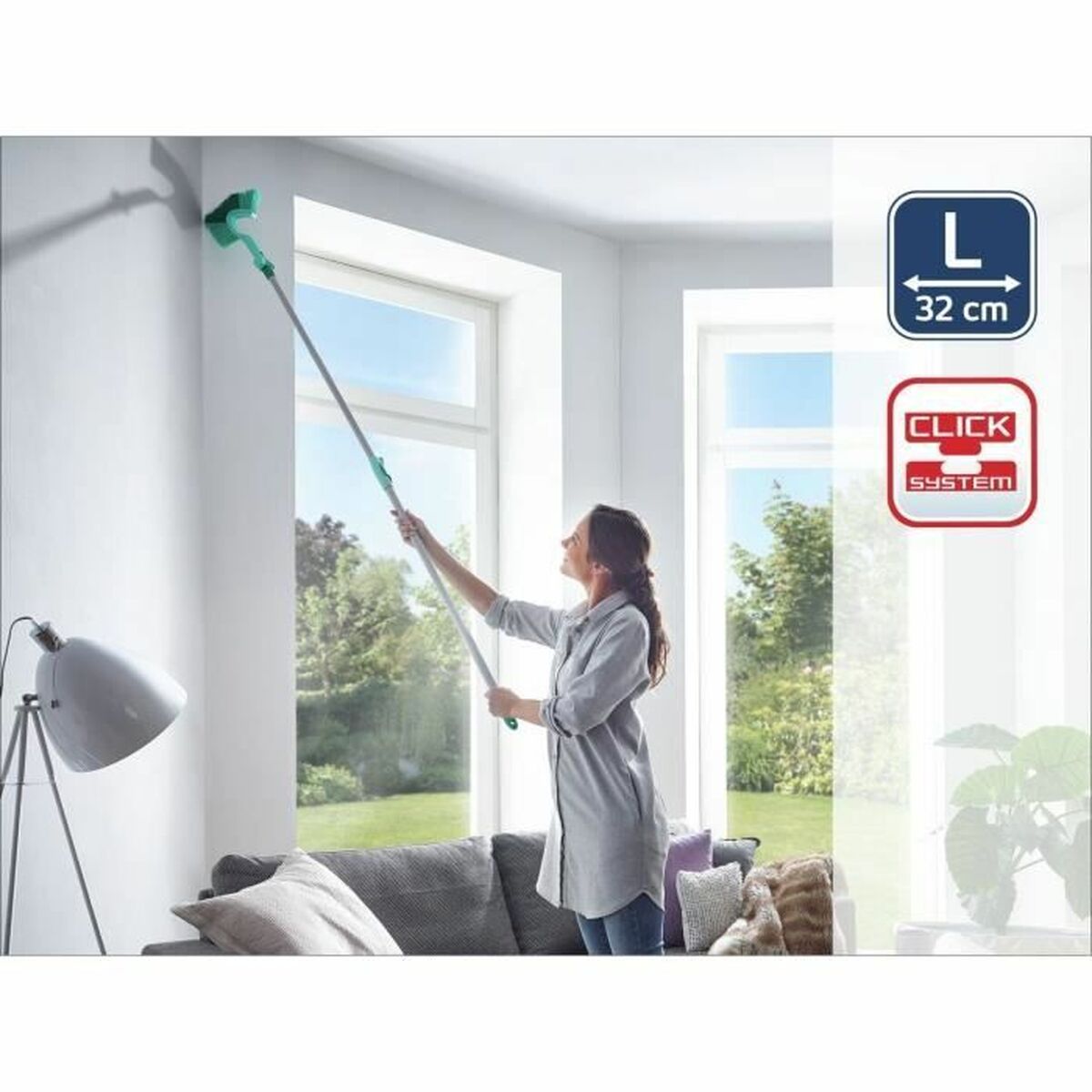 Brosse de Nettoyage Leifheit 41524 Vert Triangulaire