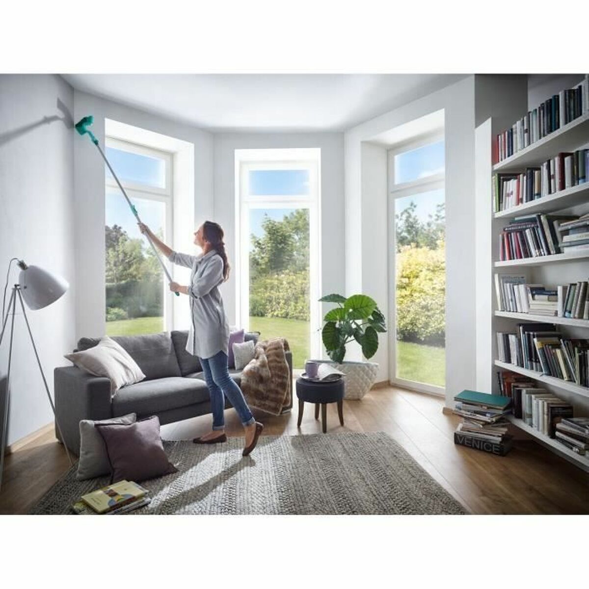 Brosse de Nettoyage Leifheit 41524 Vert Triangulaire