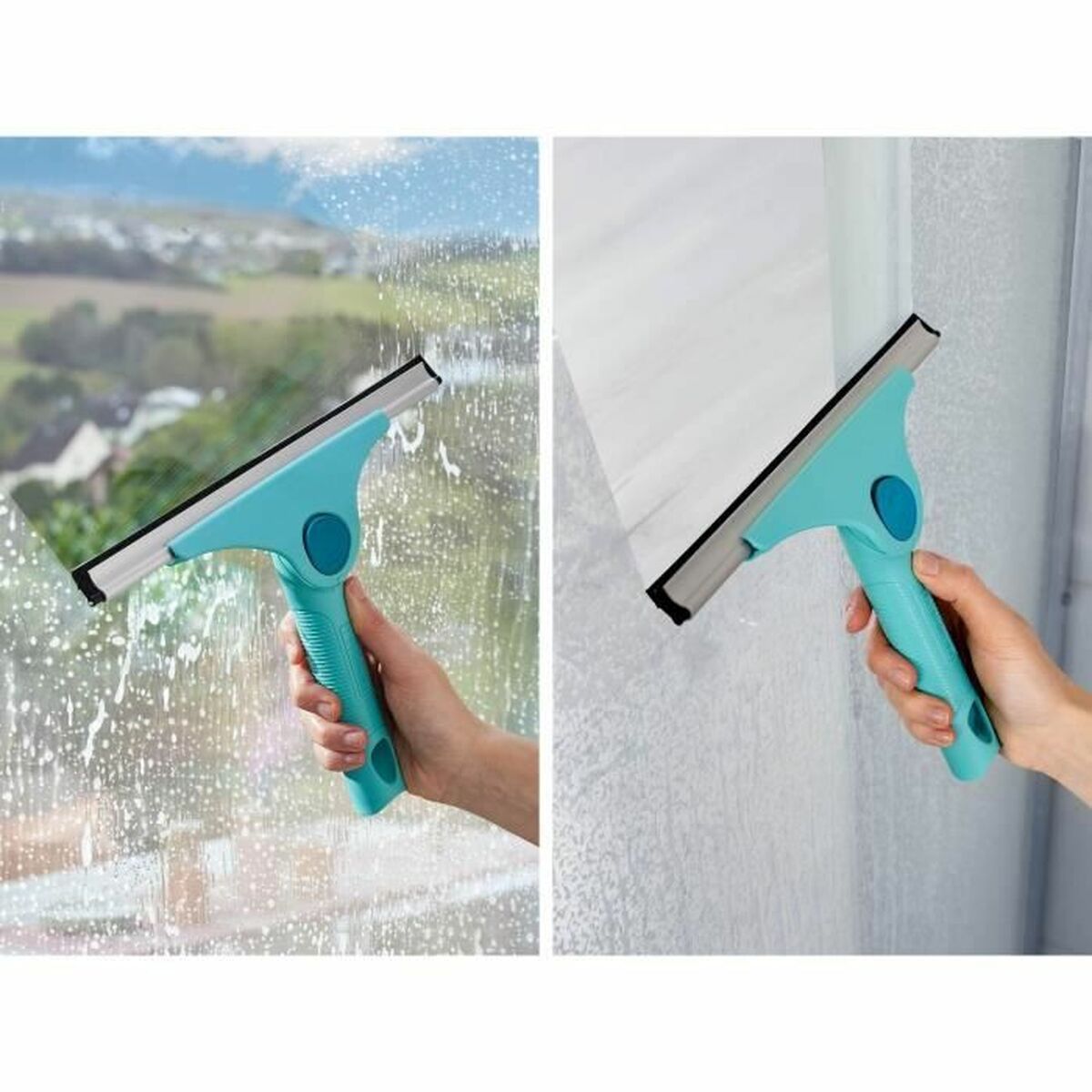 Nettoyant à vitres Leifheit Pro Reach 51425 M 28 cm Plastique Turquoise