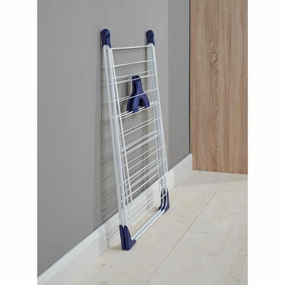 Corde à linge Leifheit 81408 CLASSIC 200 Flex Acier polypropylène Plastique Bleu Blanc 20 m