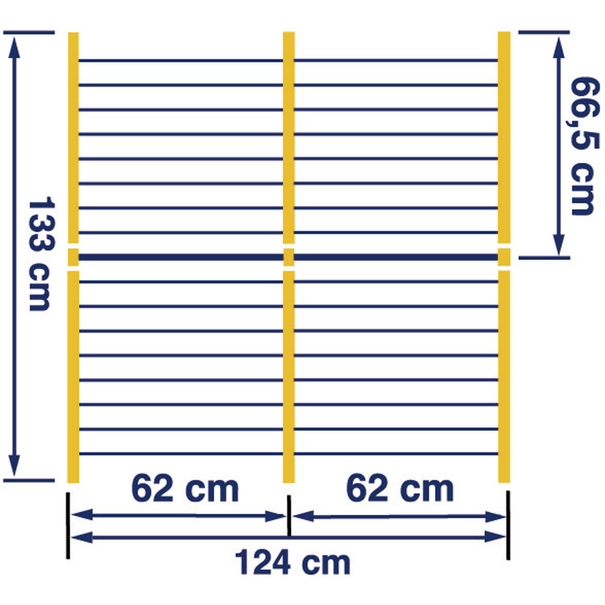 Corde à linge Leifheit Bathtub Dryer Pegasus V 133 x 66,5 cm Bleu Blanc Métal