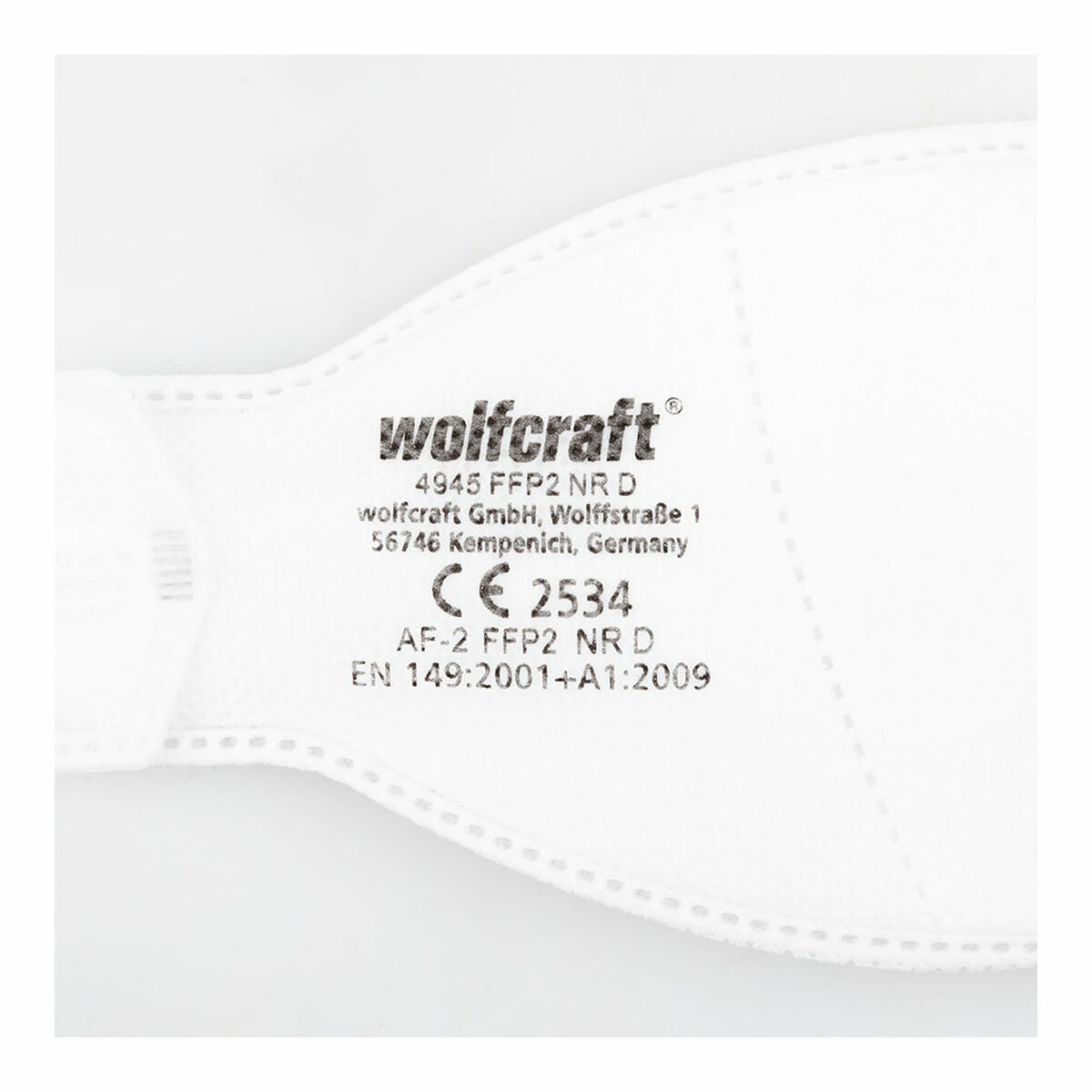 Masque Respiratoire de Protection Wolfcraft 4945000 FFP2 2 Pièces