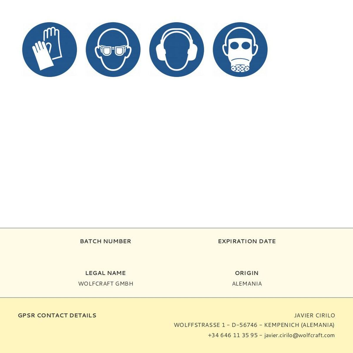 Foreuse à bois Wolfcraft Ø 25 x 152 mm Pelle Hexagonal