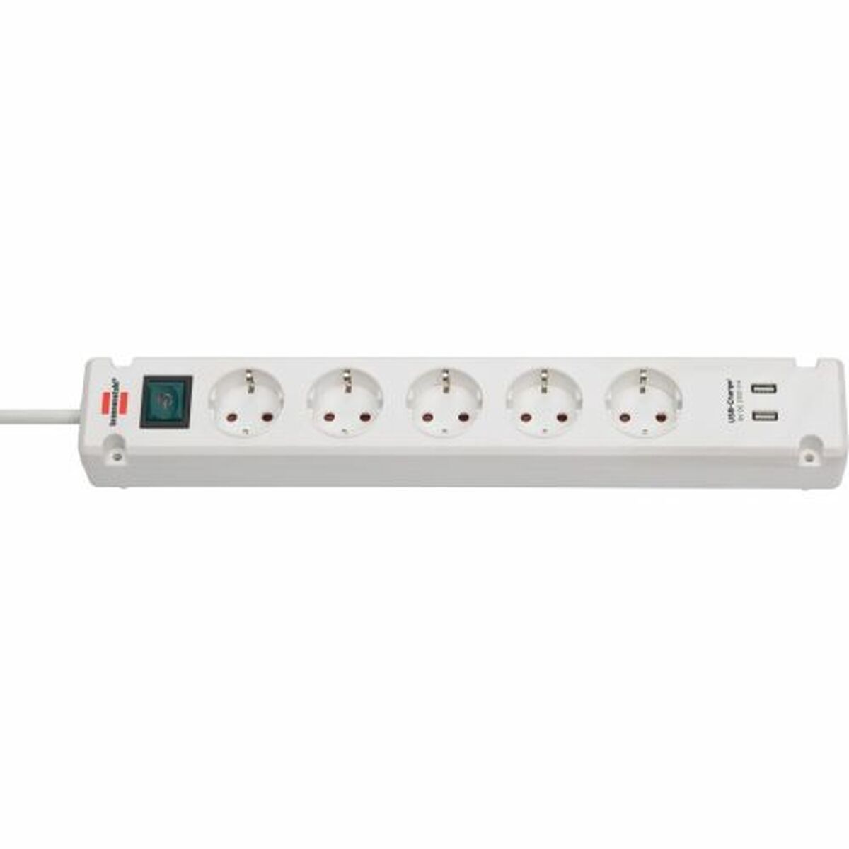 Multiprise 5 Prises avec Interrupteur Brennenstuhl Bremounta 3600 W USB x 2 (3 m)