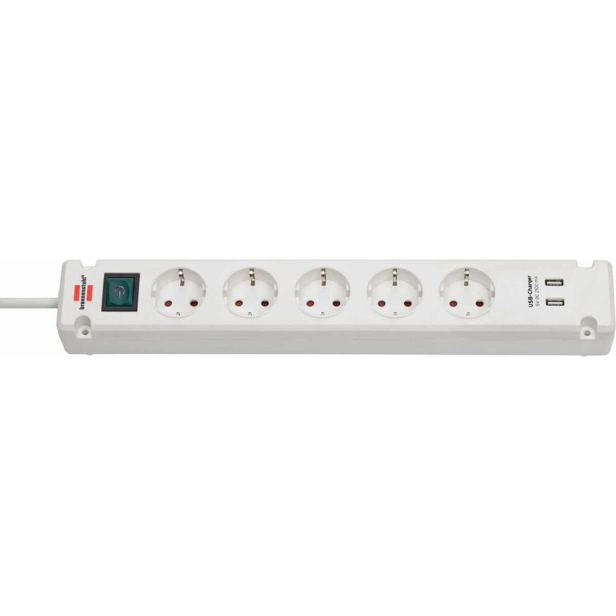 Multiprise 5 Prises avec Interrupteur Brennenstuhl Bremounta 3600 W USB x 2 (3 m)