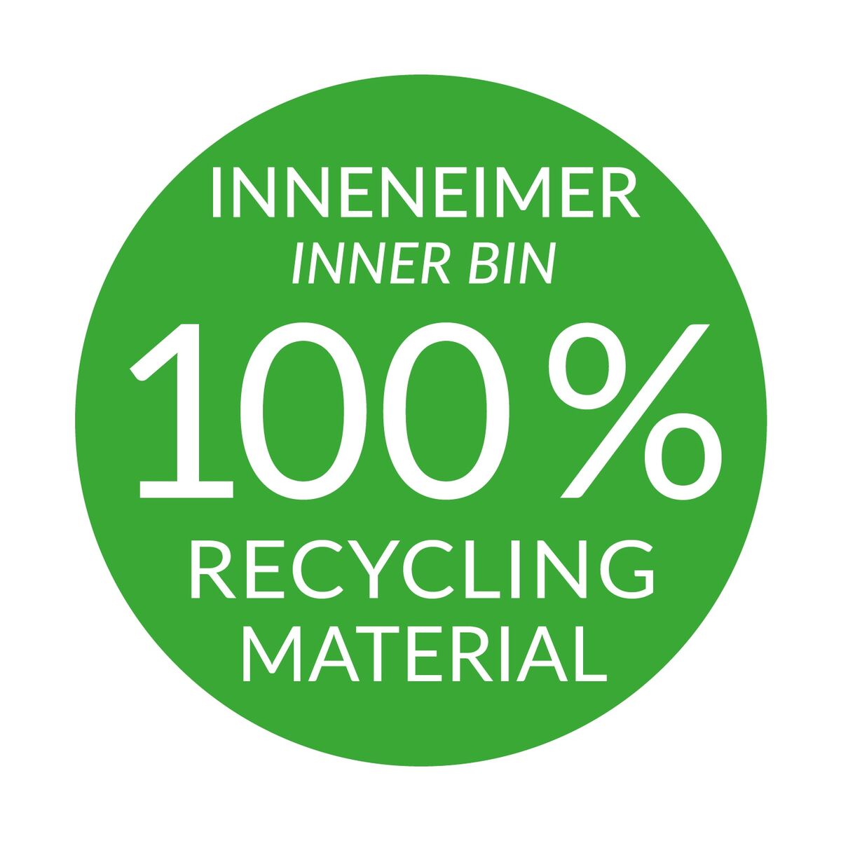 Poubelle Hailo Compact-Box Acier 15 L Noir Gris Intégrable