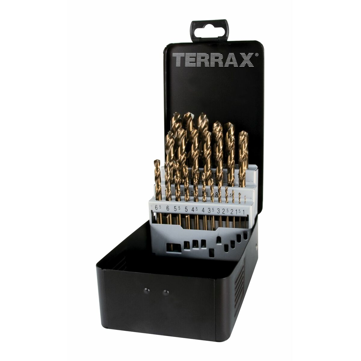 Ensemble de forets TERRAX Coffret DIN 338 25 Pièces 19 Pièces