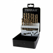 Ensemble de forets TERRAX Coffret DIN 338 25 Pièces 19 Pièces (25 Unités)