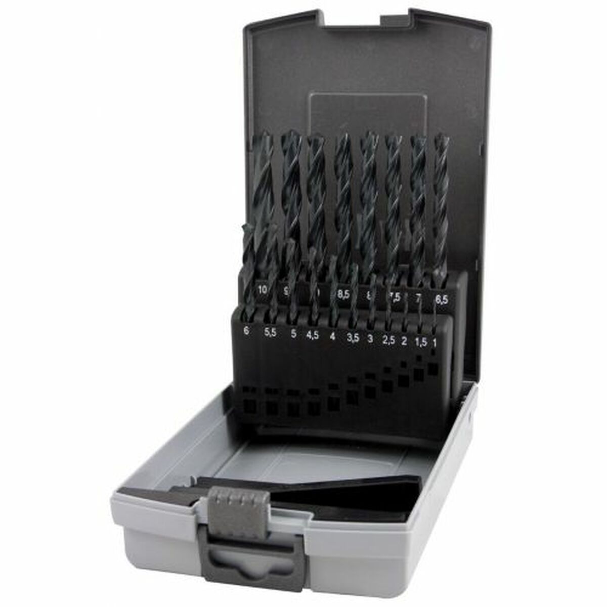 Ensemble de forets RUKO Boîte avec Couvercle DIN 338 Helicoïdal 19 Pièces