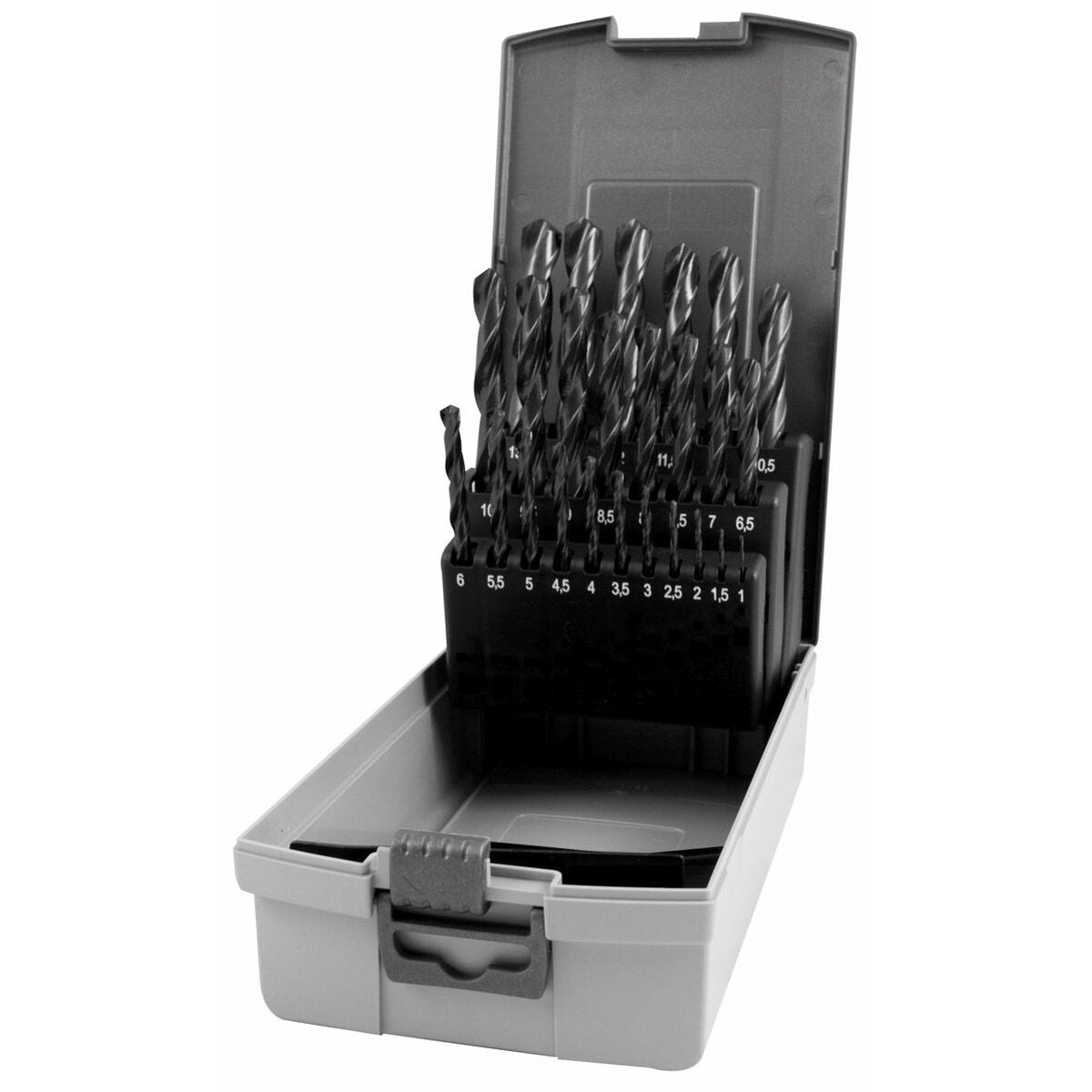 Ensemble de forets RUKO Boîte avec Couvercle DIN 338 Helicoïdal 19 Pièces