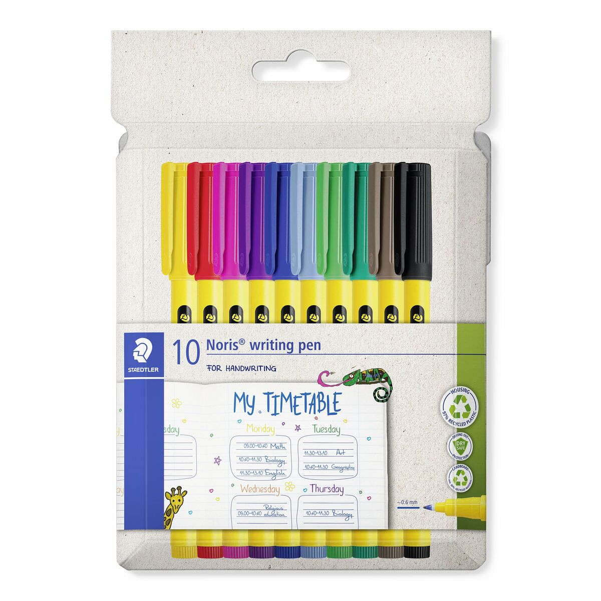 Feutres Staedtler Jaune Multicouleur (10 Unités)