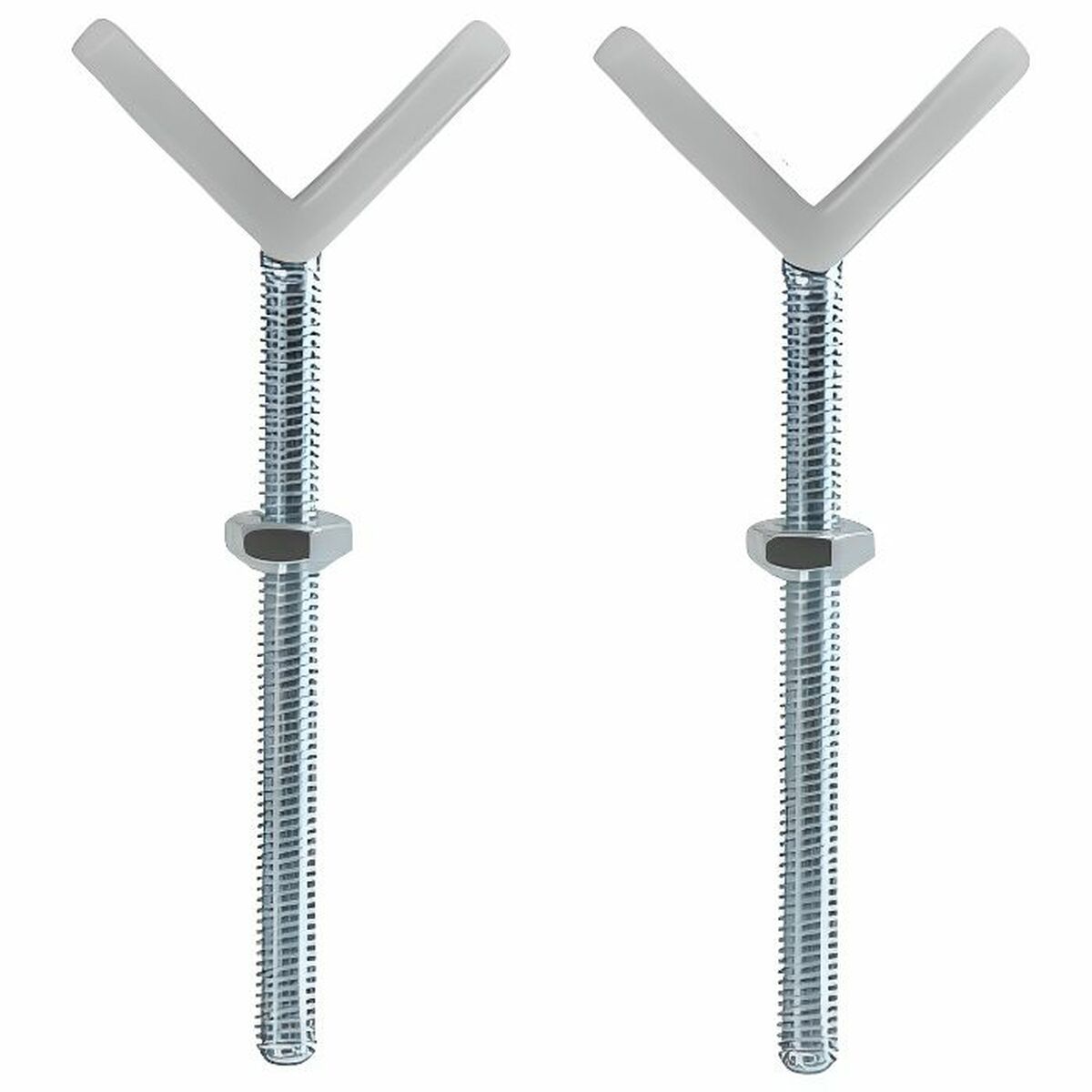 Verrou de Sécurité pour Portes Hauck Argenté Métal (2 Unités)