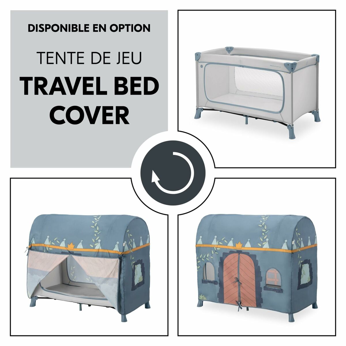 Lit de bébé Hauck Bleu