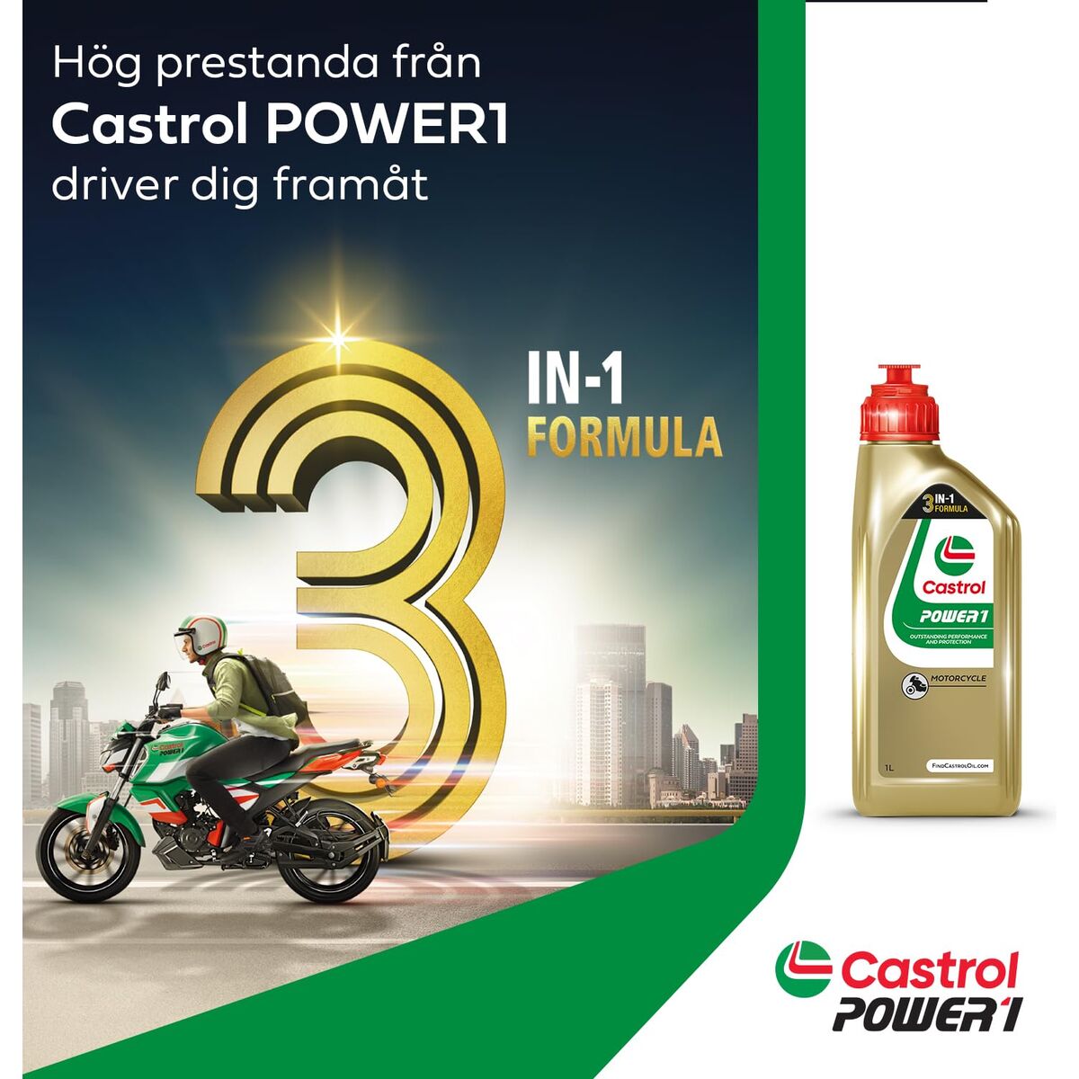 Huile de moteur pour Moto Castrol Power1 4T 15W50