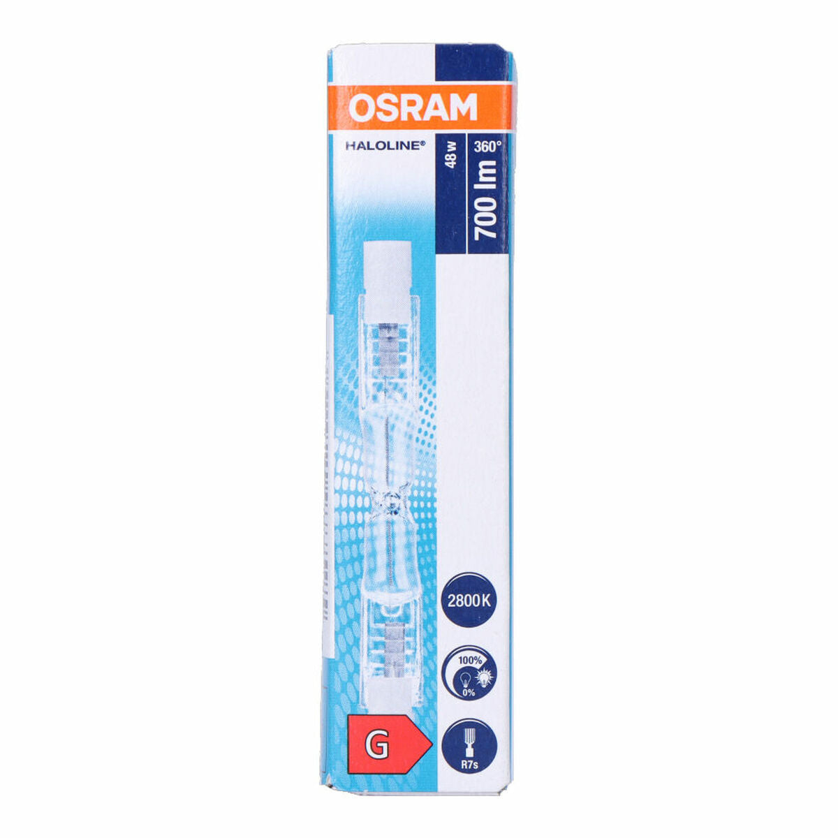 Ampoule Halogène Osram Haloline Pro 48 W Linéaire R7s 750 Lm (2900 K)