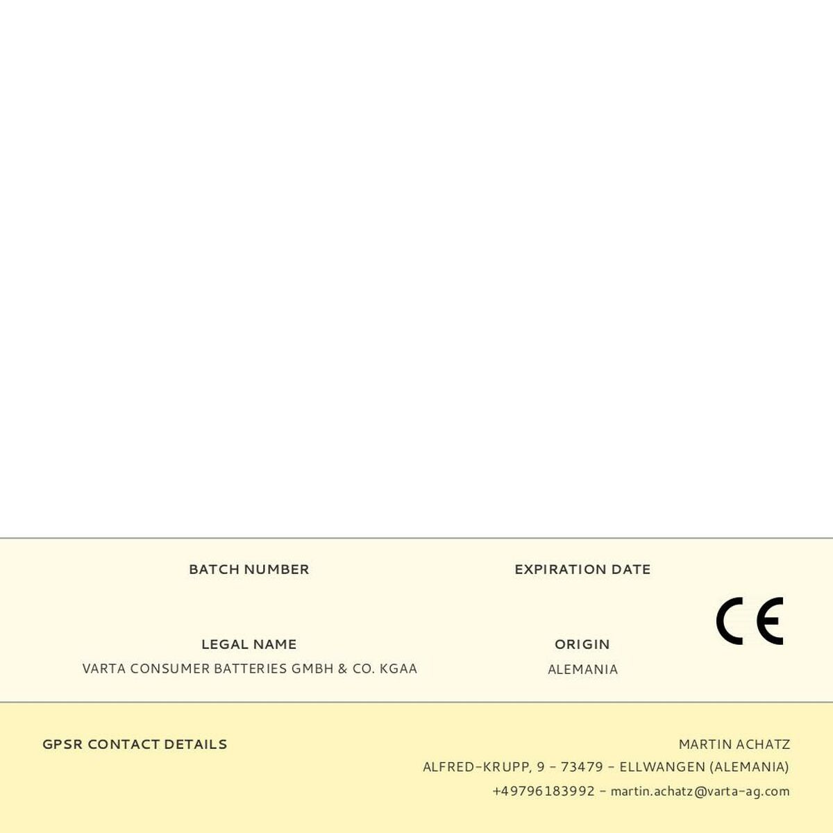 Lampe Torche Varta 10 lm Vert