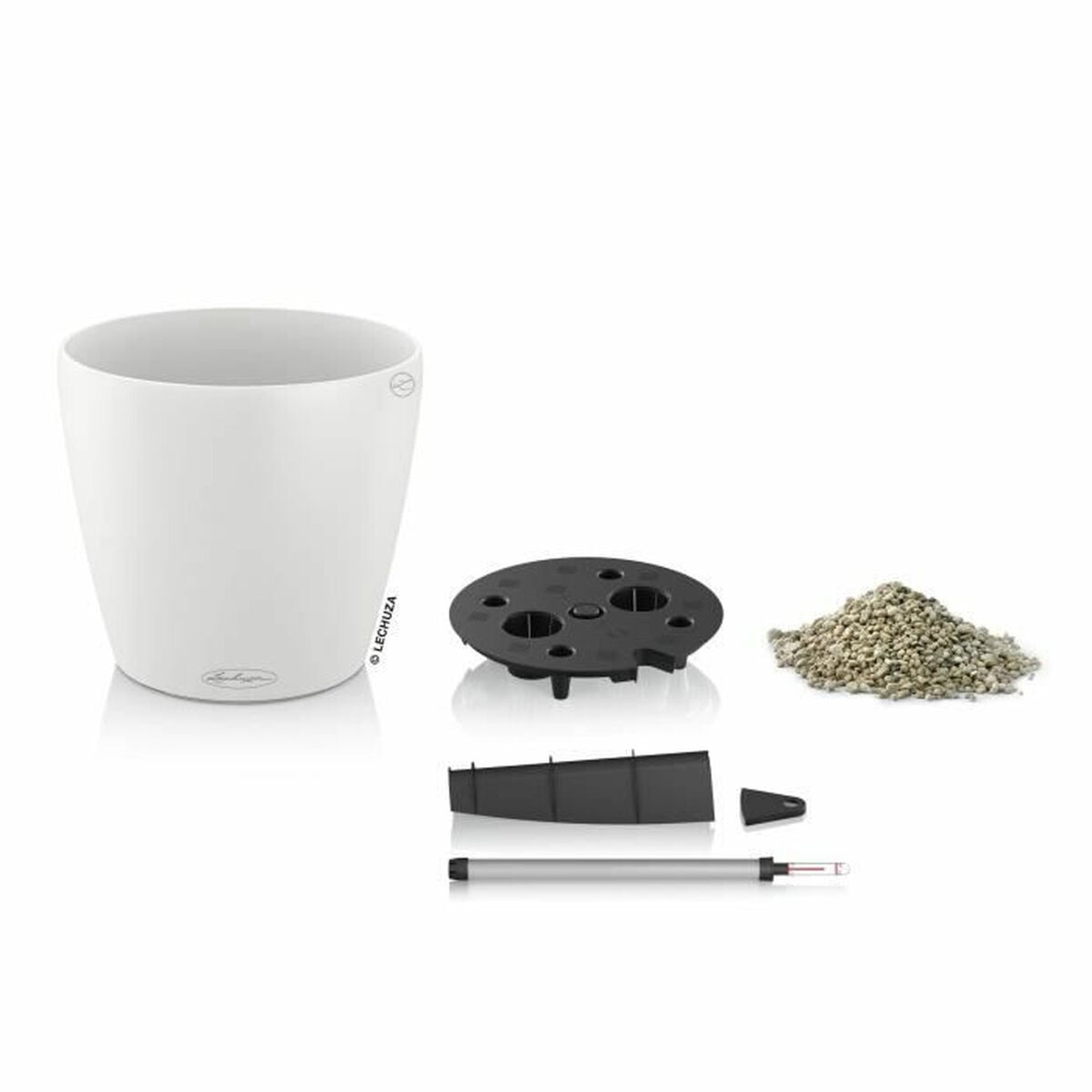 Pot Lechuza Blanc polypropylène Rond