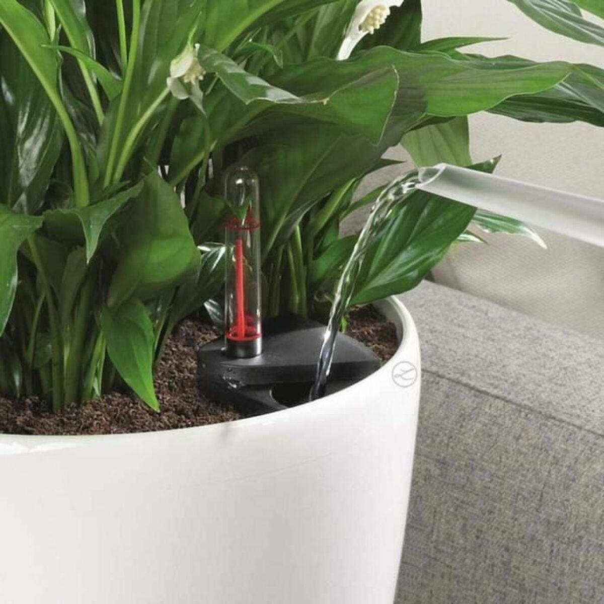 Pot Lechuza Blanc polypropylène Rond