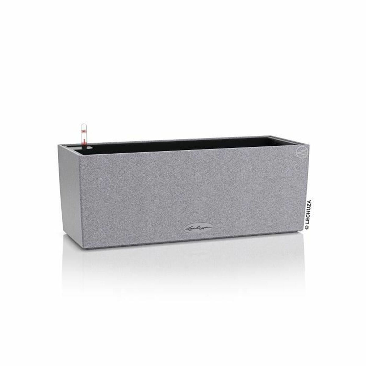 Jardinière auto-arrosante Lechuza Gris 50 x 19 x 19 cm polypropylène Rectangulaire