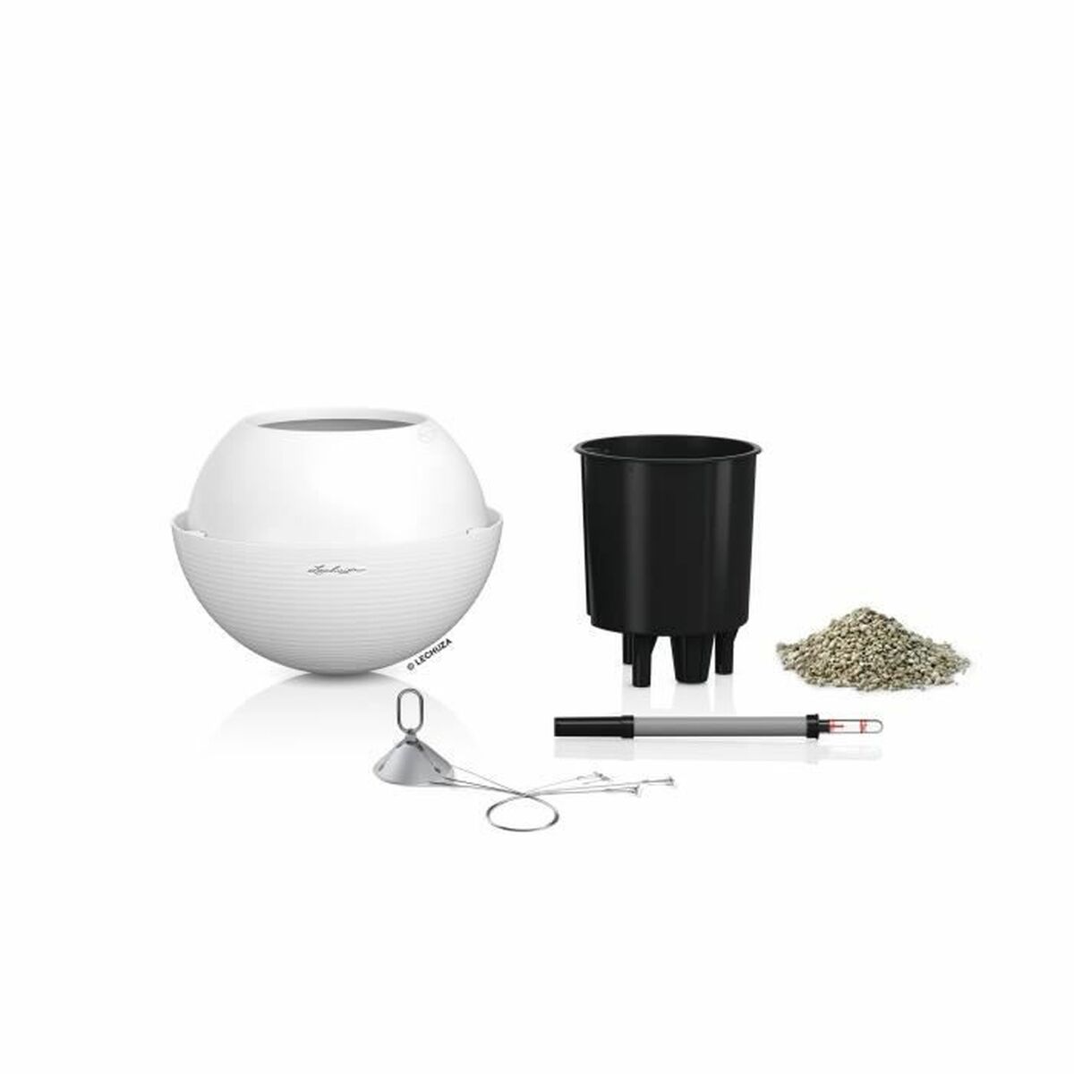 Pot Lechuza Blanc Plastique