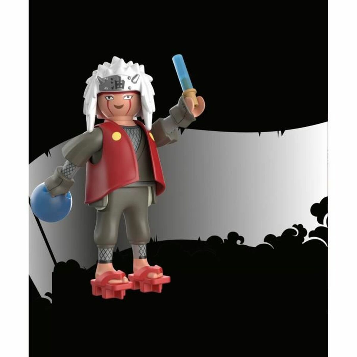 Playset Playmobil Naruto Shippuden - Jiraiya 71219 8 Pièces