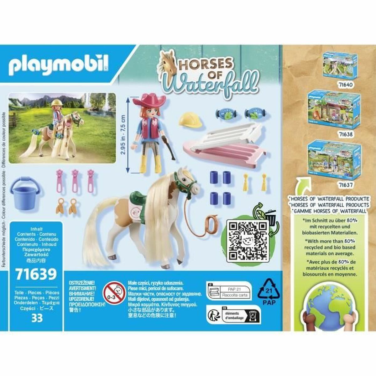 Playset Playmobil 71639 Ellie with horse 33 Pièces
