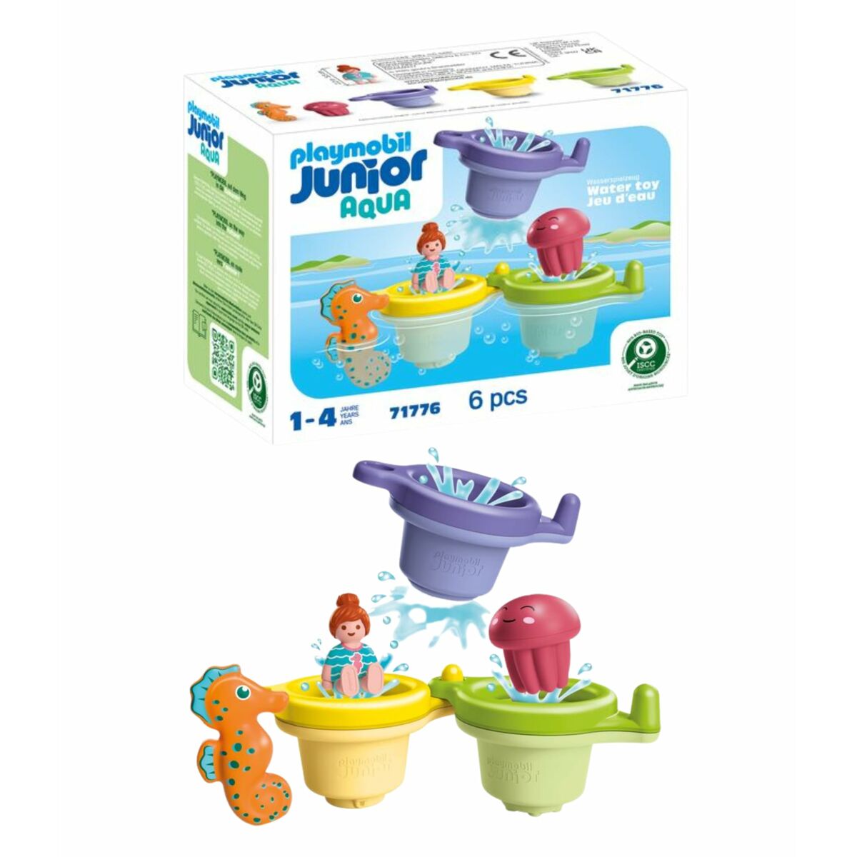 Playset Playmobil Junior Water 71776 6 Pièces