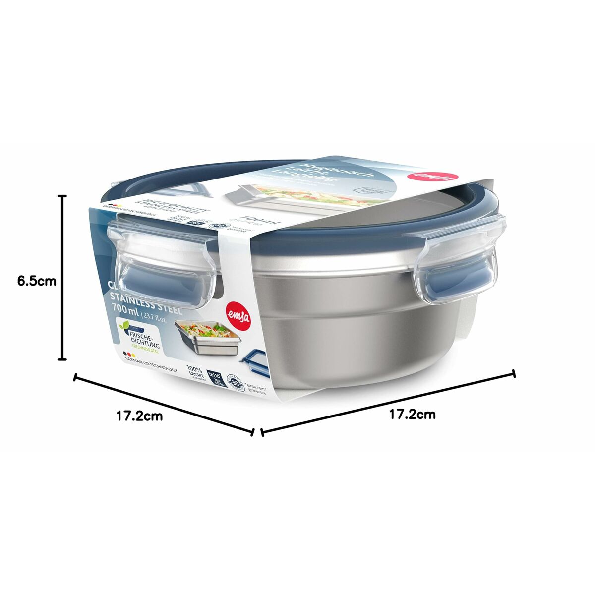 Boîte à lunch Tefal N11502 Argenté Acier inoxydable Rectangulaire 0,72 l