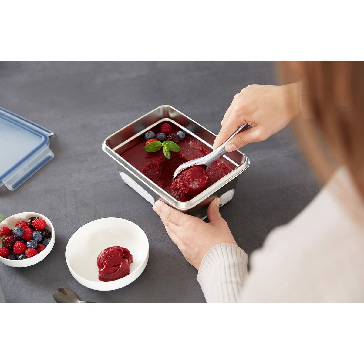 Boîte à lunch Tefal N11506 Argenté Acier inoxydable Rectangulaire 2 L