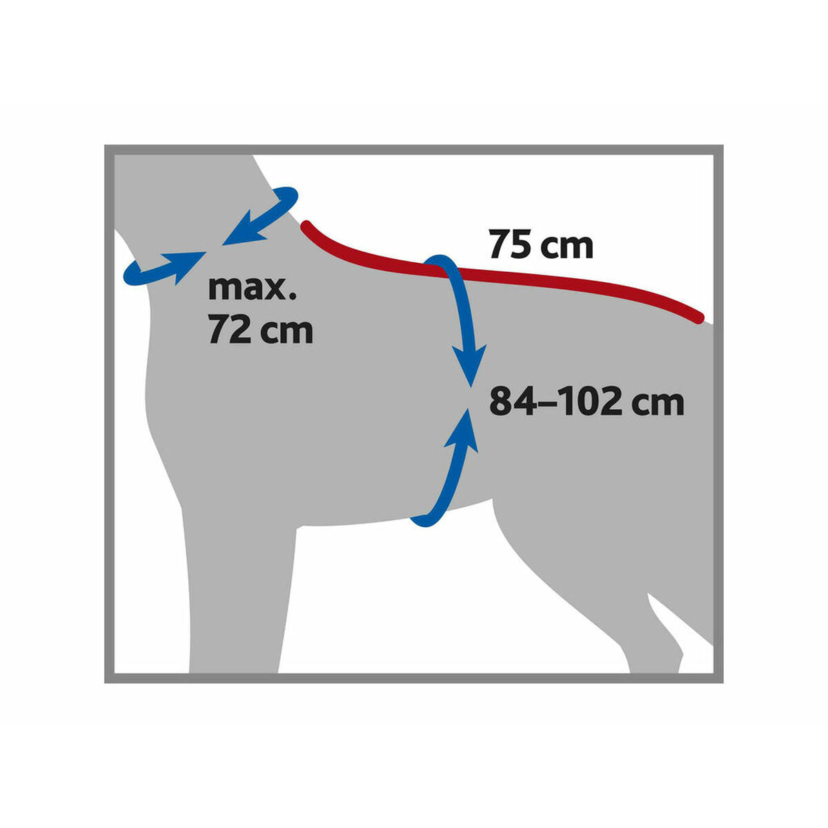 Peignoir pour chien Trixie Gris XL