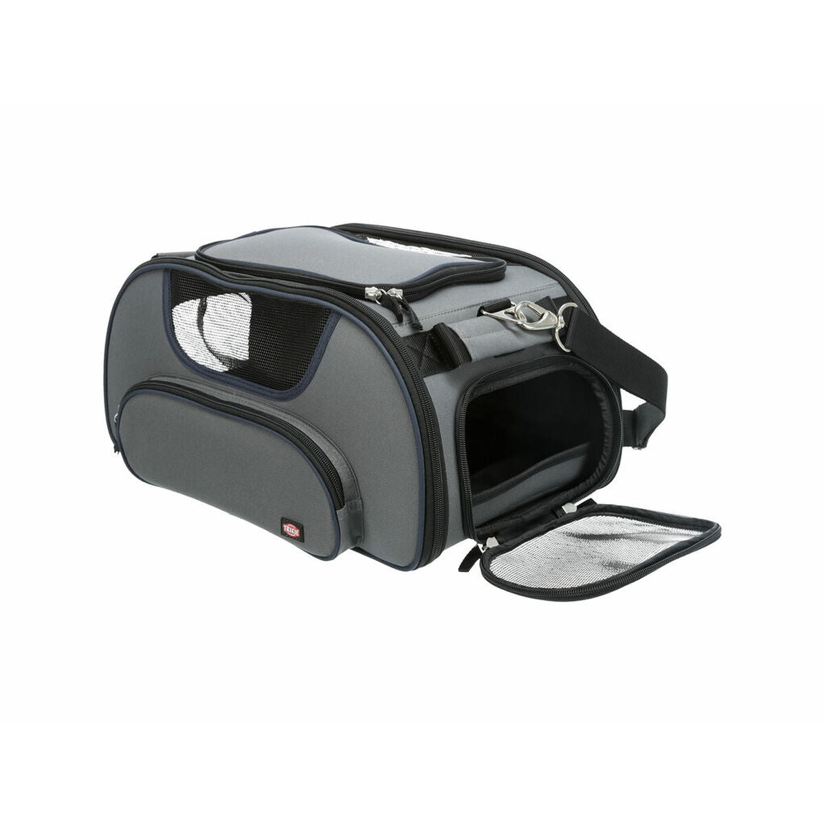 Sac pour animaux de compagnie Trixie Airline Wings Bleu Gris 28 × 23 × 46 CM