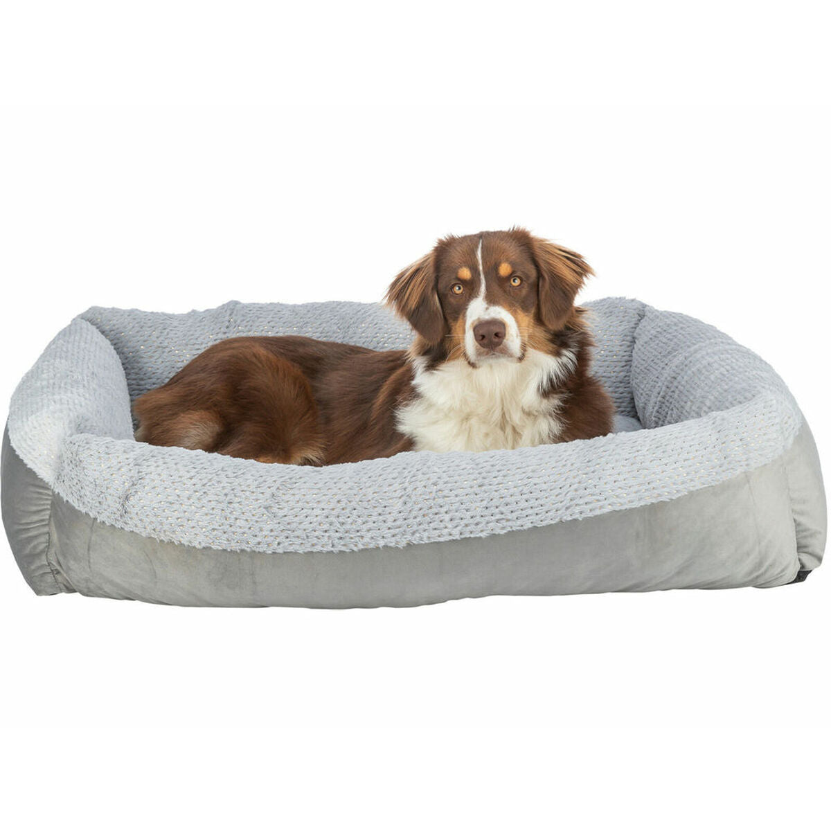 Lit pour chien Trixie Livia Soft Gris 100 x 70 cm