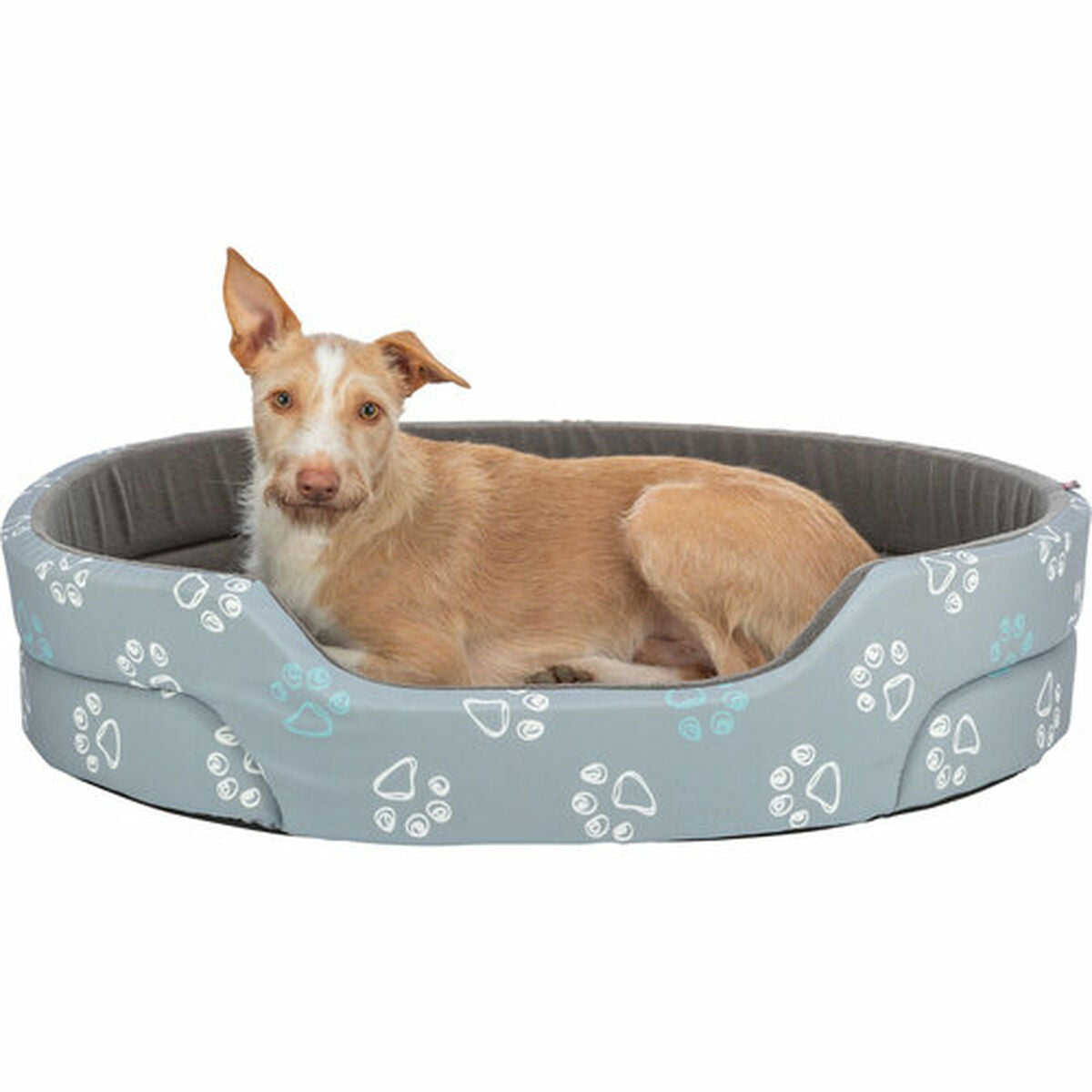 Lit pour chien Trixie Gris clair Gris foncé 75 × 65 cm