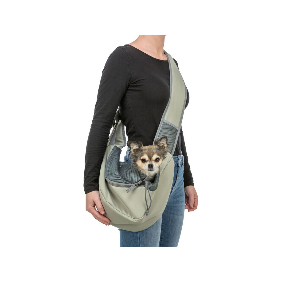 Sac en bandoulière pour animaux de compagnie Trixie Vert clair 50 × 25 × 18 cm