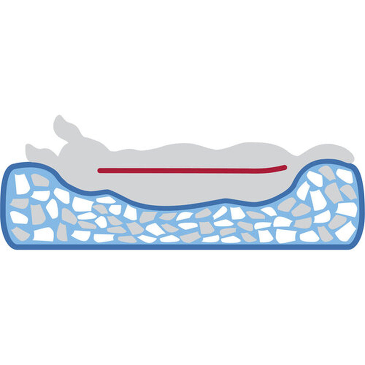 Lit pour chien Trixie Vital Lennox Gris Ø 70 cm