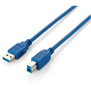 Câble USB 3.0 A vers USB B Equip 128292 Bleu foncé 1,8 m