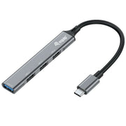 Hub USB-C 4 Ports Equip 12896107101 Aluminium