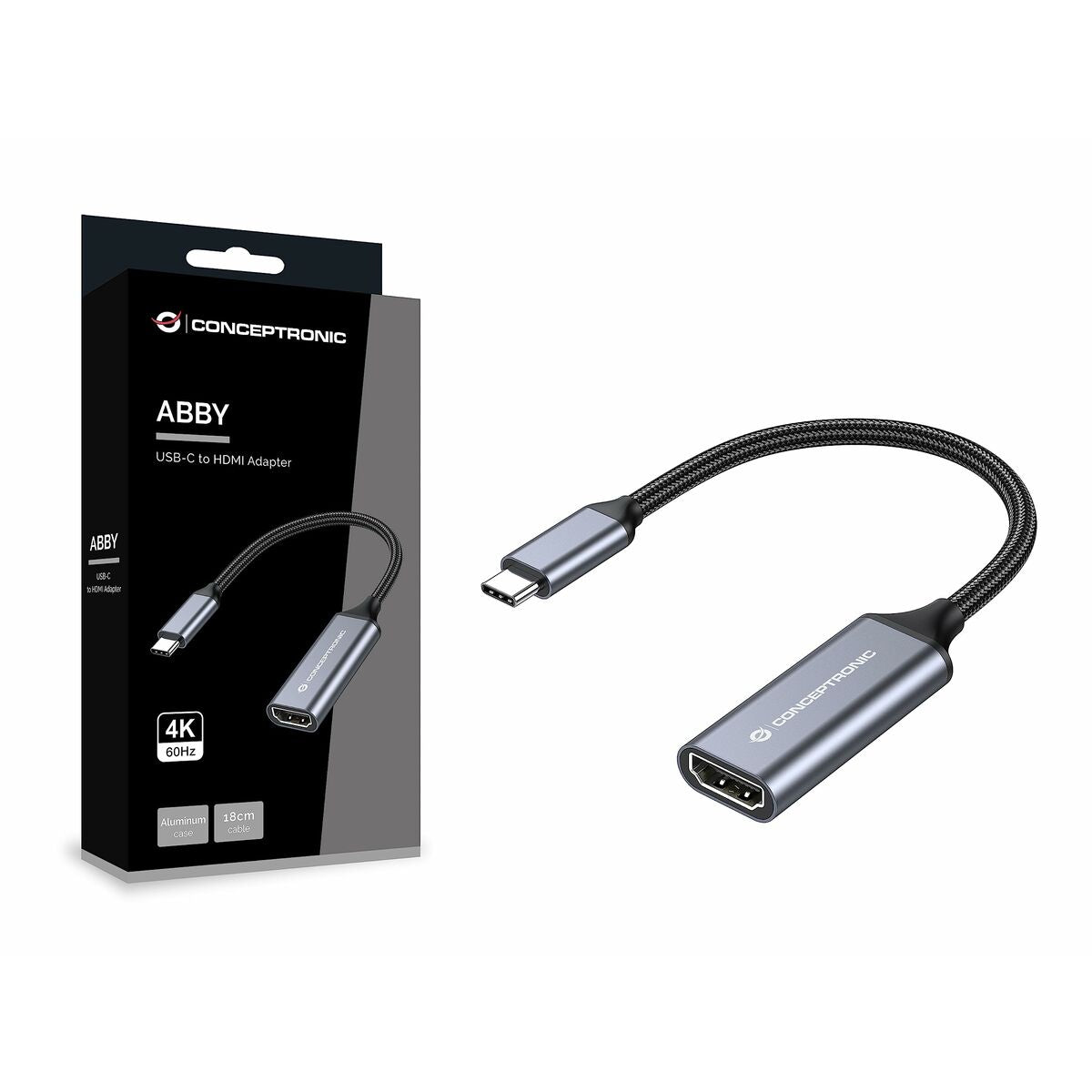 Adaptateur USB 3.0 vers HDMI Conceptronic 110518907101 Gris