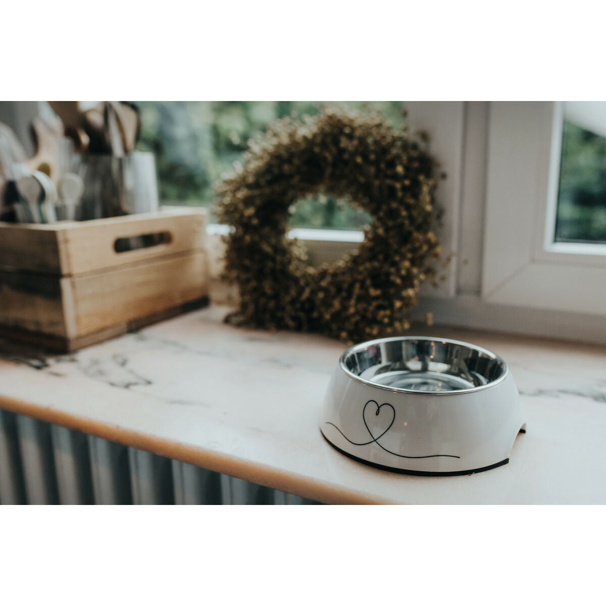 Mangeoire pour chiens Hunter Valencia Blanc 350 ml