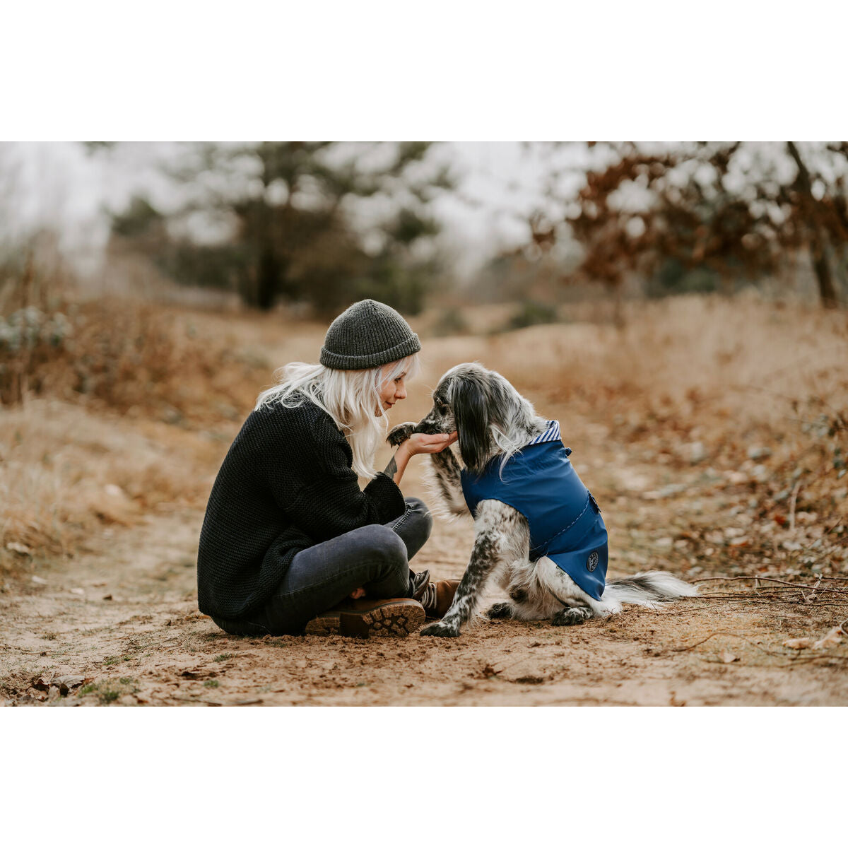 Manteau pour Chien Hunter Milford Bleu 45 cm