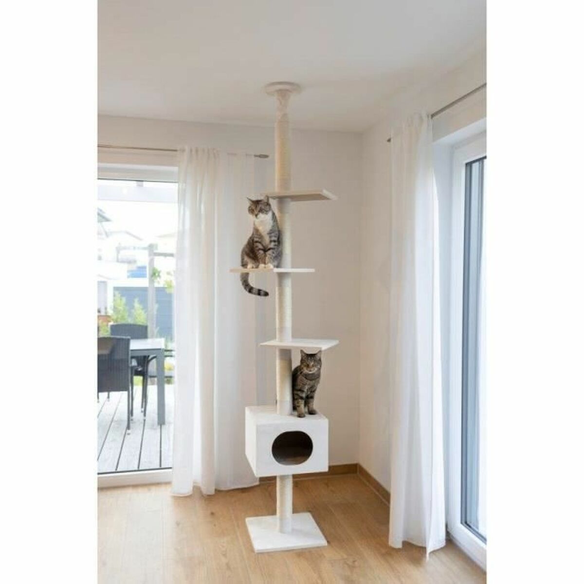 Arbre à chat Kerbl Blanc Sisal
