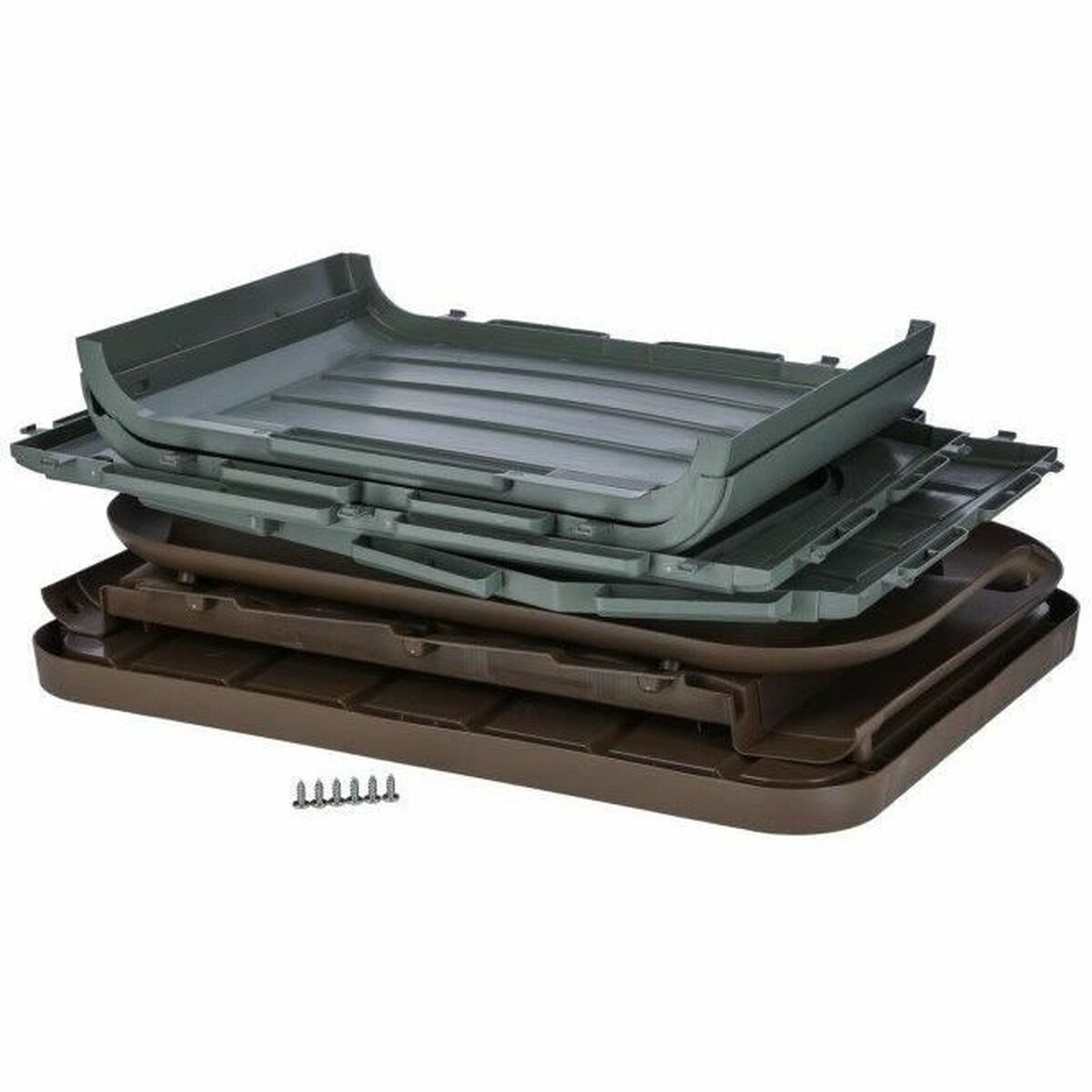 Cabane Kerbl Gris 100 % Recyclado