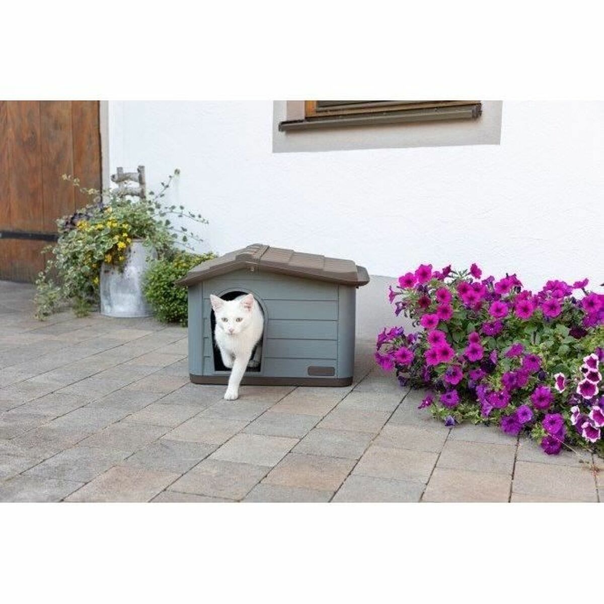 Cabane Kerbl Gris 100 % Recyclado